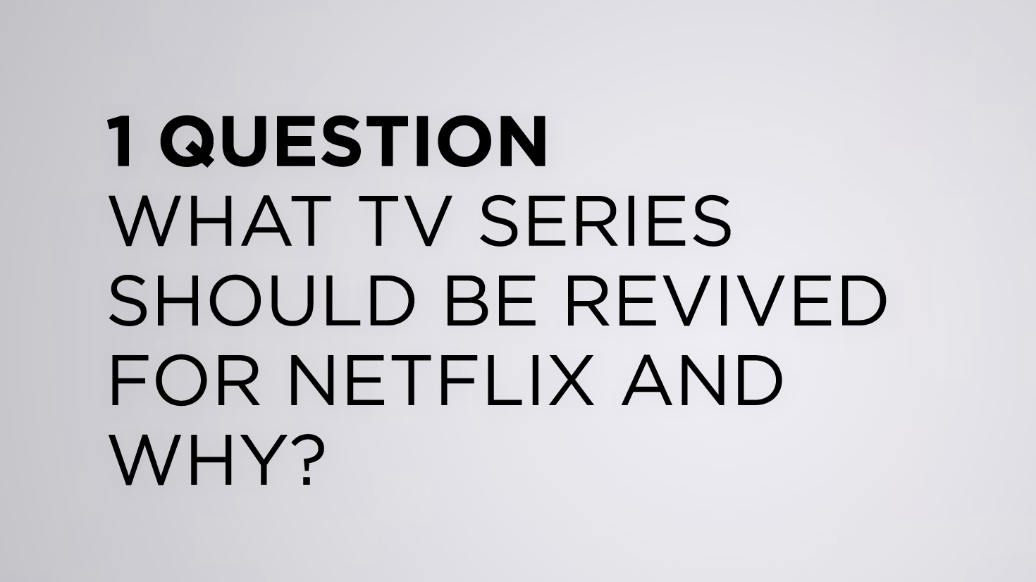 We Asked the TFF Filmmakers “What TV series should be revived for