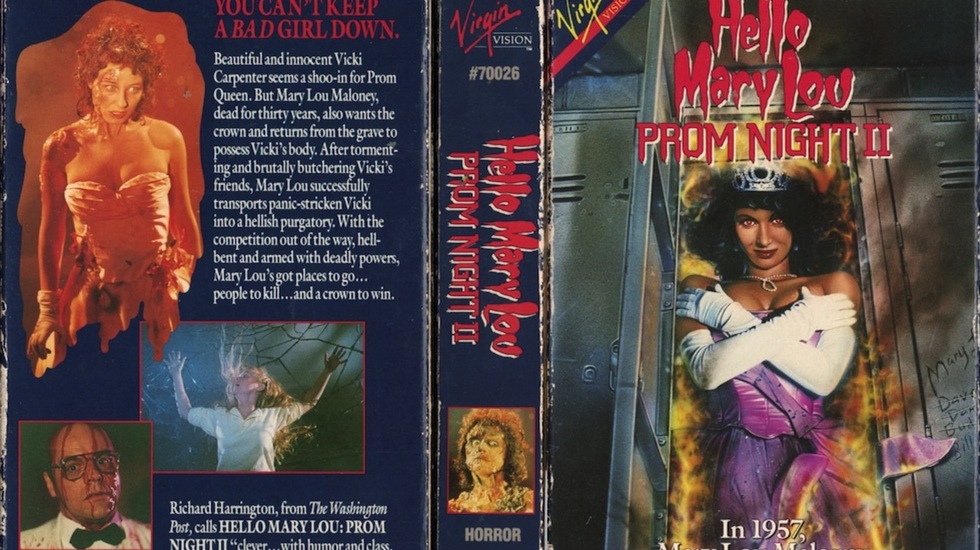 31 Days of Horror: The VHS Cover for 'Prom Night II'
