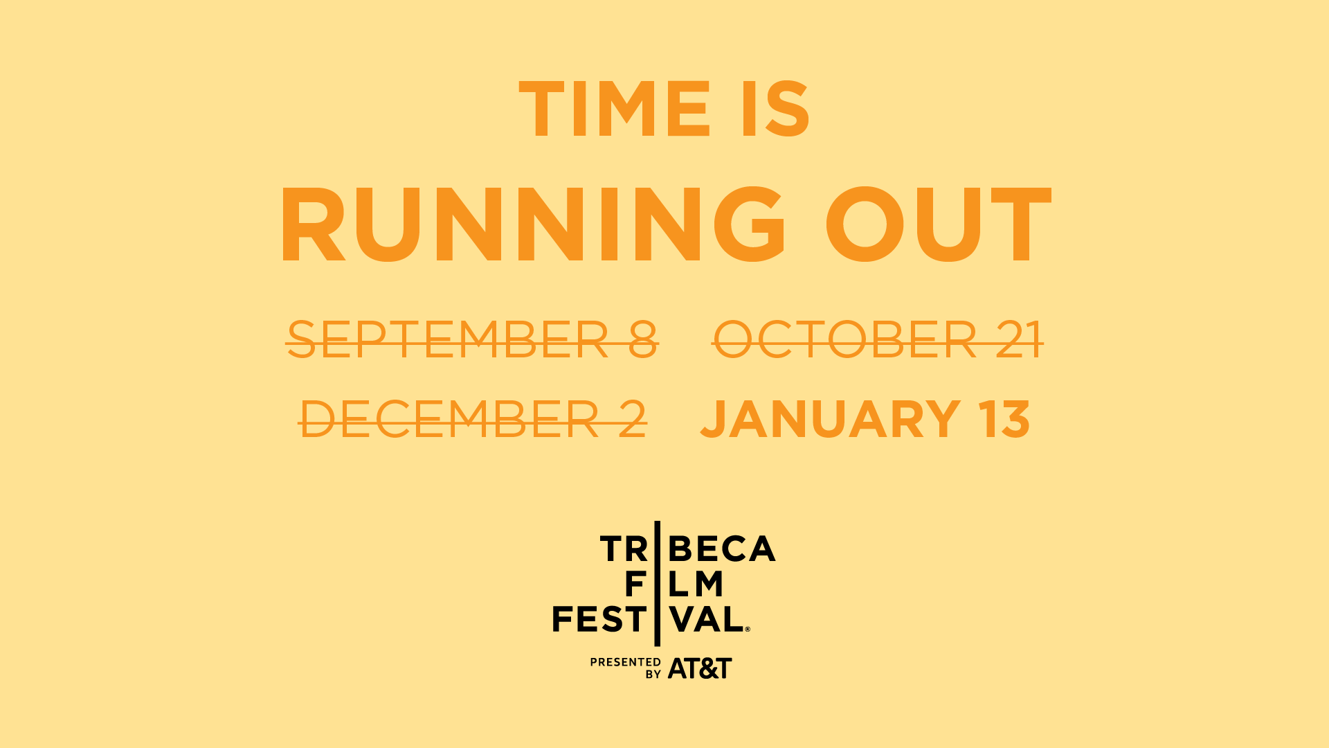 Time Is Running Out Tribeca