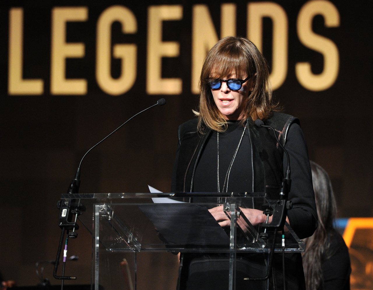 Tribeca Film Festival Co-founder Jane Rosenthal delivers the opening remarks.