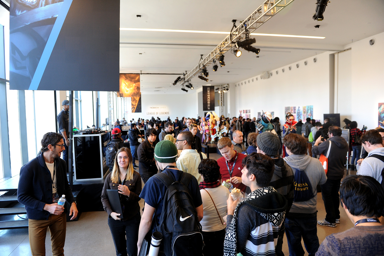 The atmosphere at Spring Studios during TRIBECA GAMES PRESENTS THE CRAFT AND CREATIVE OF LEAGUE OF LEGENDS.