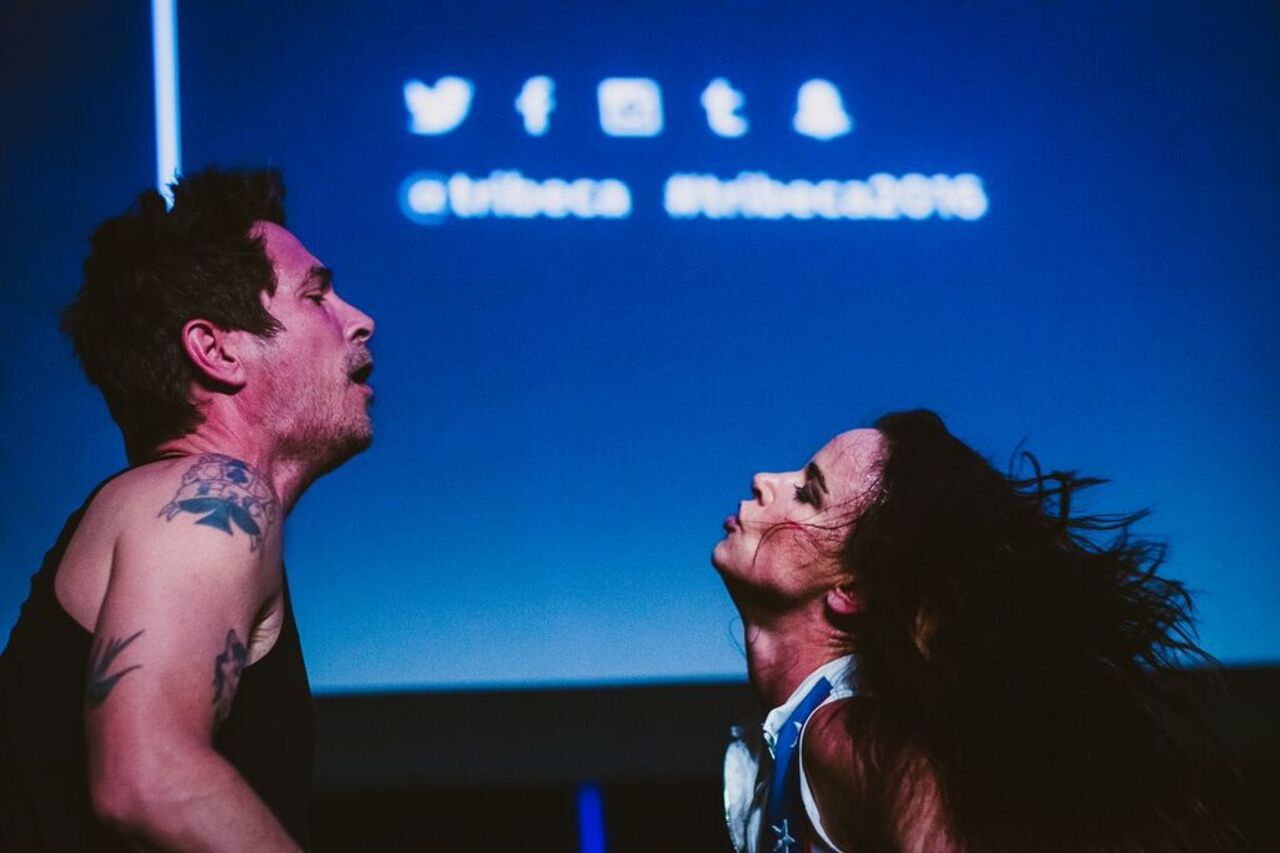 Todd Morse and Juliette Lewis tears up the stage during the post-screening performance of Michael Rapaport's new documentary profile HARD LOVIN' WOMAN at opening night of the Festival Hub.