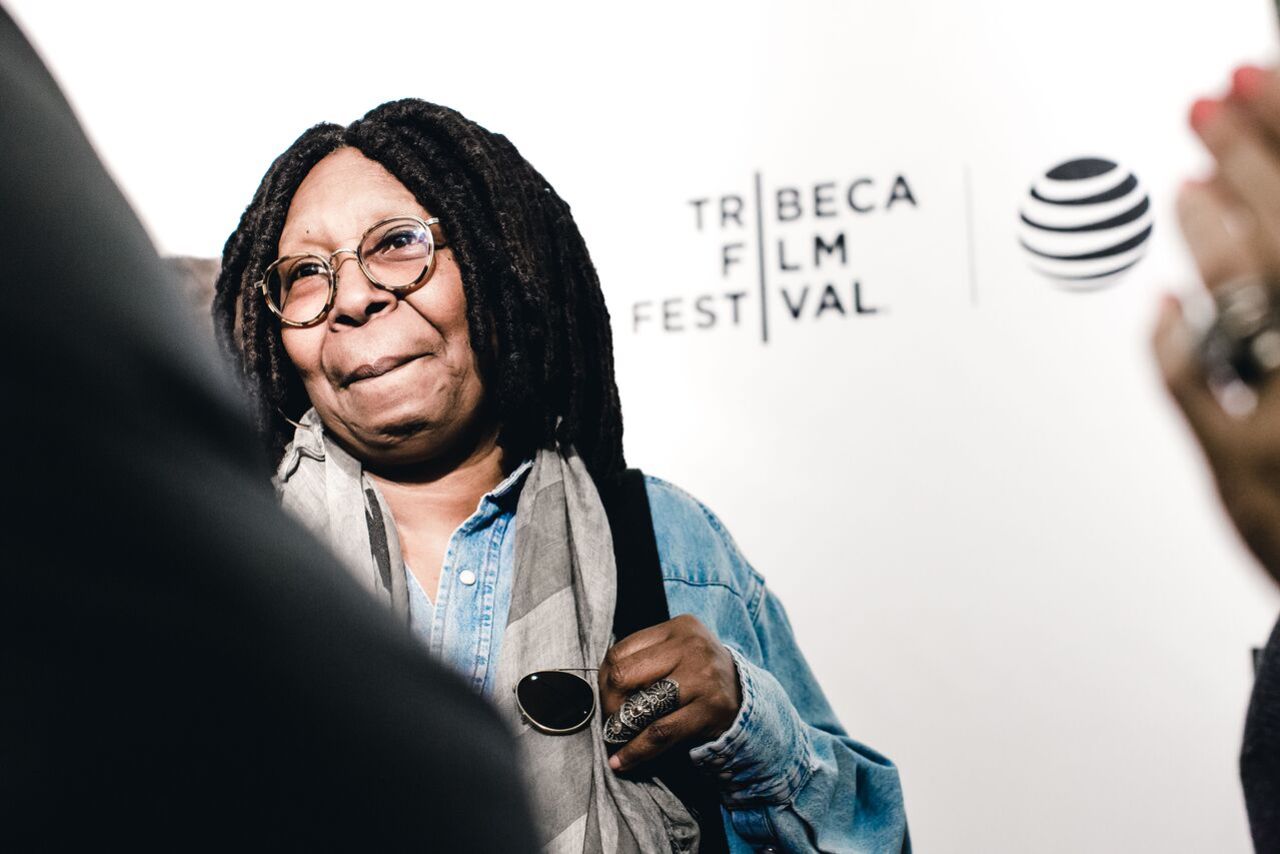 Whoopi Goldberg on the carpet at the premiere of WHOOPI'S SHORTS on Sunday, April 17th, at the Festival Hub.