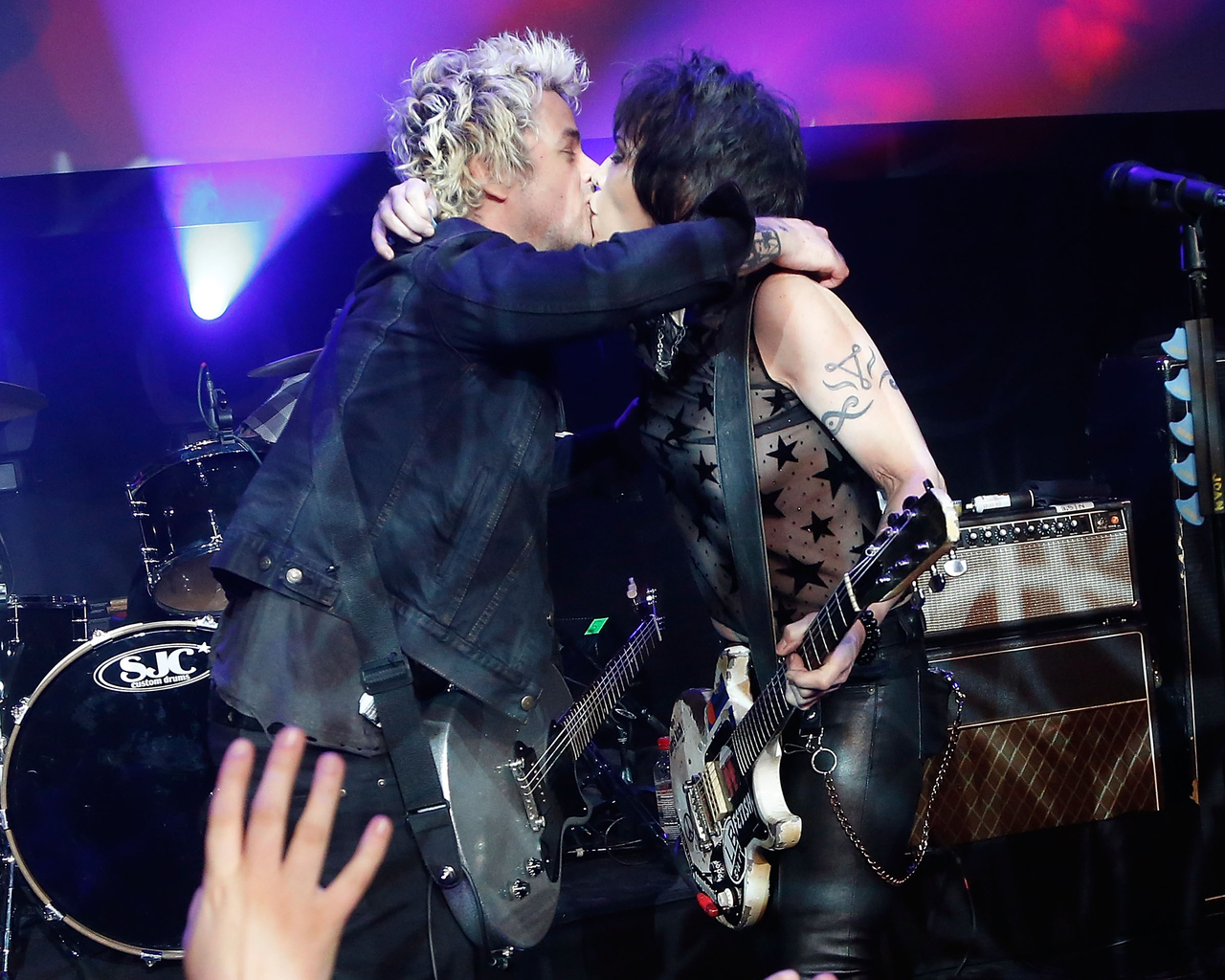 Billie Joe Armstrong and Joan Jett