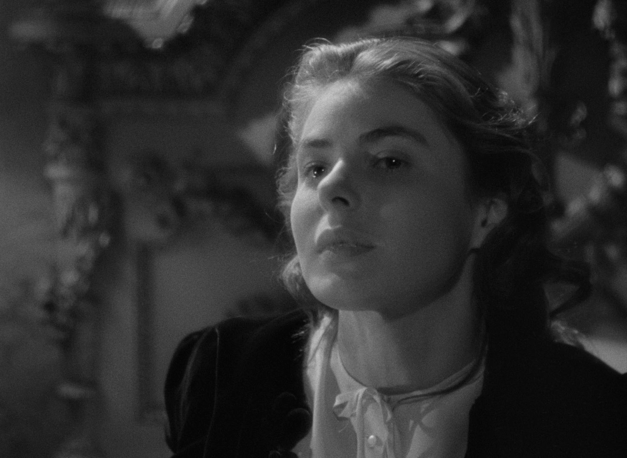 Ingrid Bergman, <i>Spellbound</i> (1945), <i>Notorious</i> (1946), and <i>Under Capricorn</i> (1949): In <i>Notorious</i>, Bergman, vividly carnal as a self-punishing spy whose love for the man who recruited her threatens to bring about her doom, gives what is arguably the greatest female performance in Hitchcock’s filmography. Led by her principles but undone by her heart, Bergman’s Alicia Huberman is one of the most complex female characters the screen has ever produced. The actress’ chemistry with Cary Grant is so potent that it is practically aromatic, and her foregrounding of Alicia’s twisted desire to be not merely saved but possessed remains startling, no matter the era in which we witness it. A single expression of Bergman’s can contain unknown multitudes; her face <i>is</i> the movie and the reason why we return to this movie, time and time again.