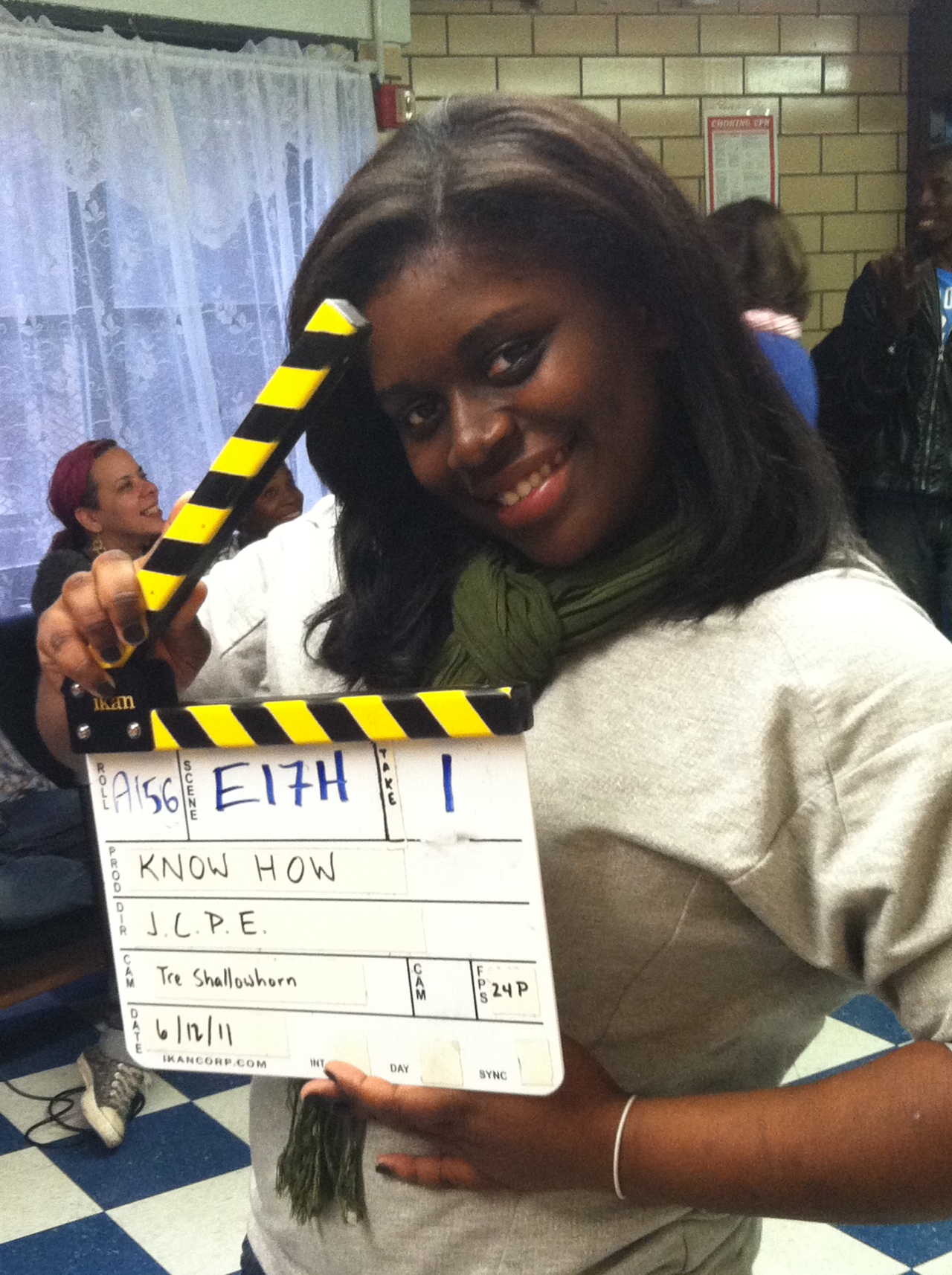 Niquana Clark on the set of KNOW HOW.