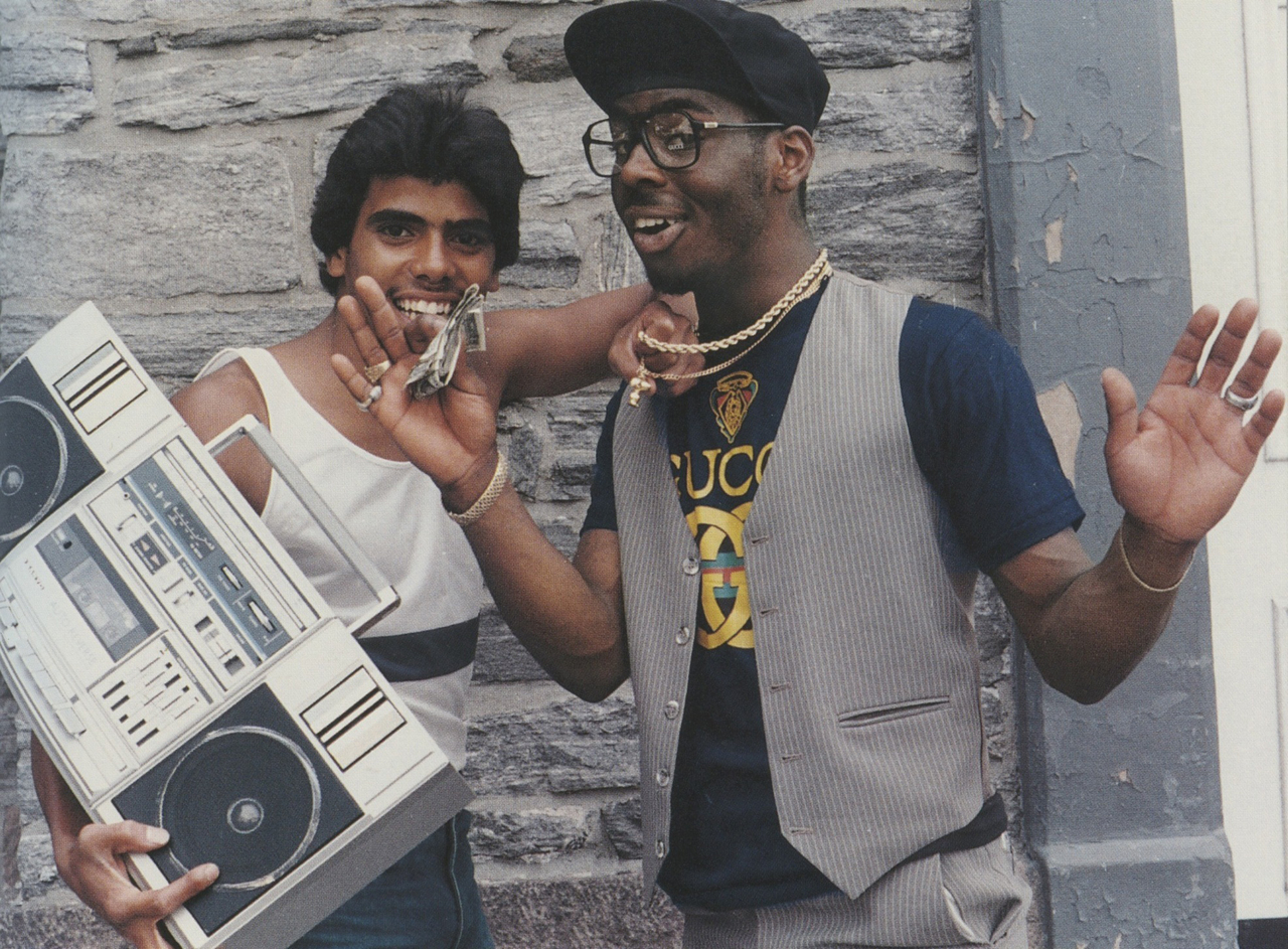 Classic street style in Brooklyn, circa 1986.