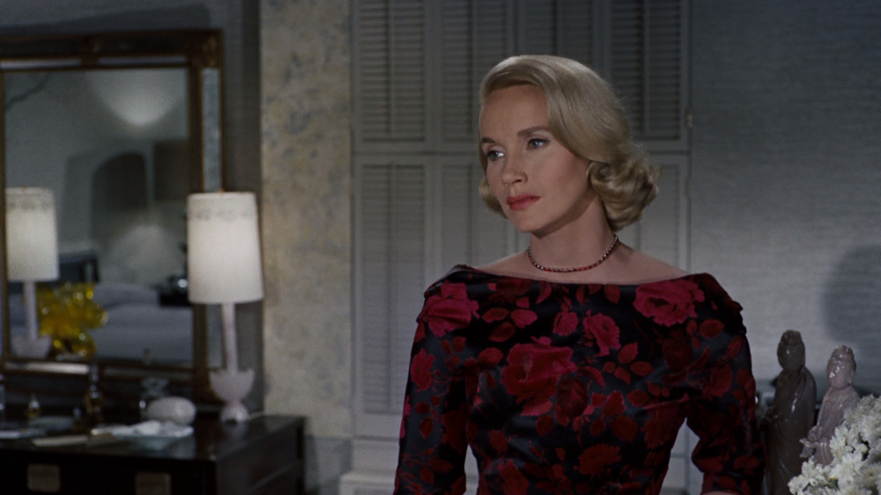 Eva Marie Saint, <i>North by Northwest</i> (1959): Saint is a cunning, cream-colored dream as <i>North</i>'s perfectly poised deceiver in Hitchcock's cheerily cheesy espionage adventure.